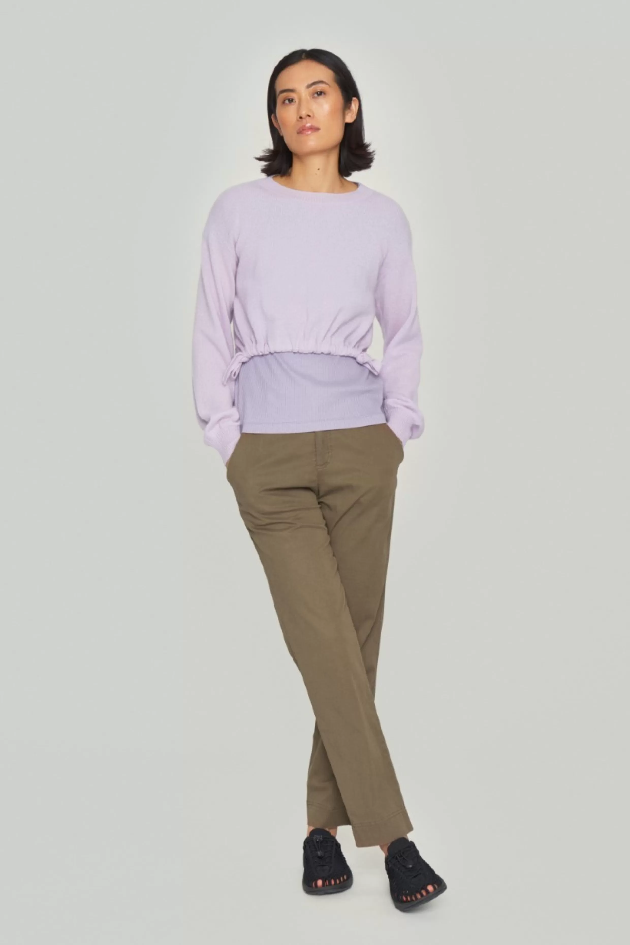 Bluser | Strik>BITTE KAI RAND Cloud cashmere kort bluse LAVENDERSKY