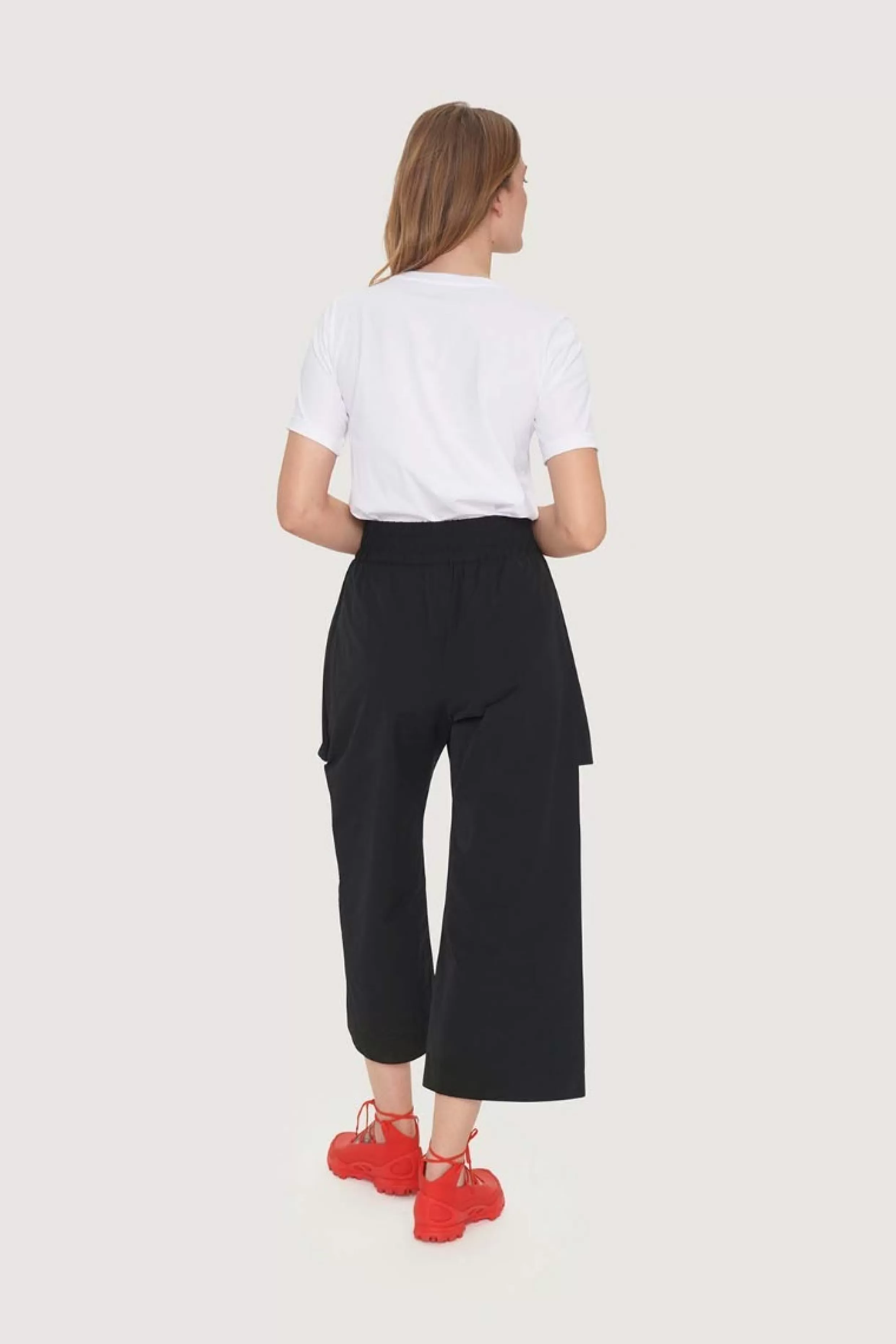 Bukser | Bukser>BITTE KAI RAND Fukkura poplin culotte bukser BLACK