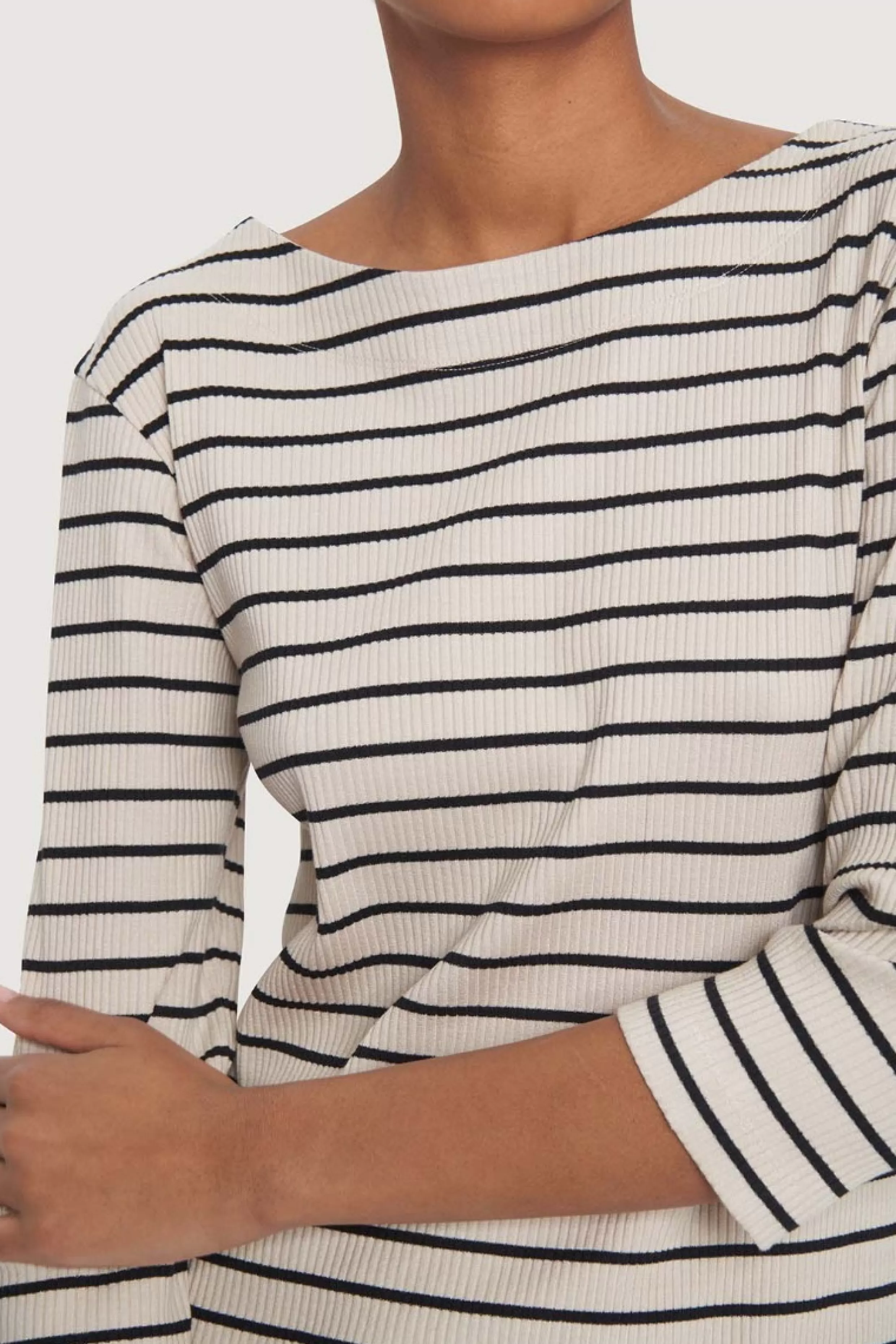 Bluser>BITTE KAI RAND Globe stripe bluse BLACK/IVORYSTRIPE