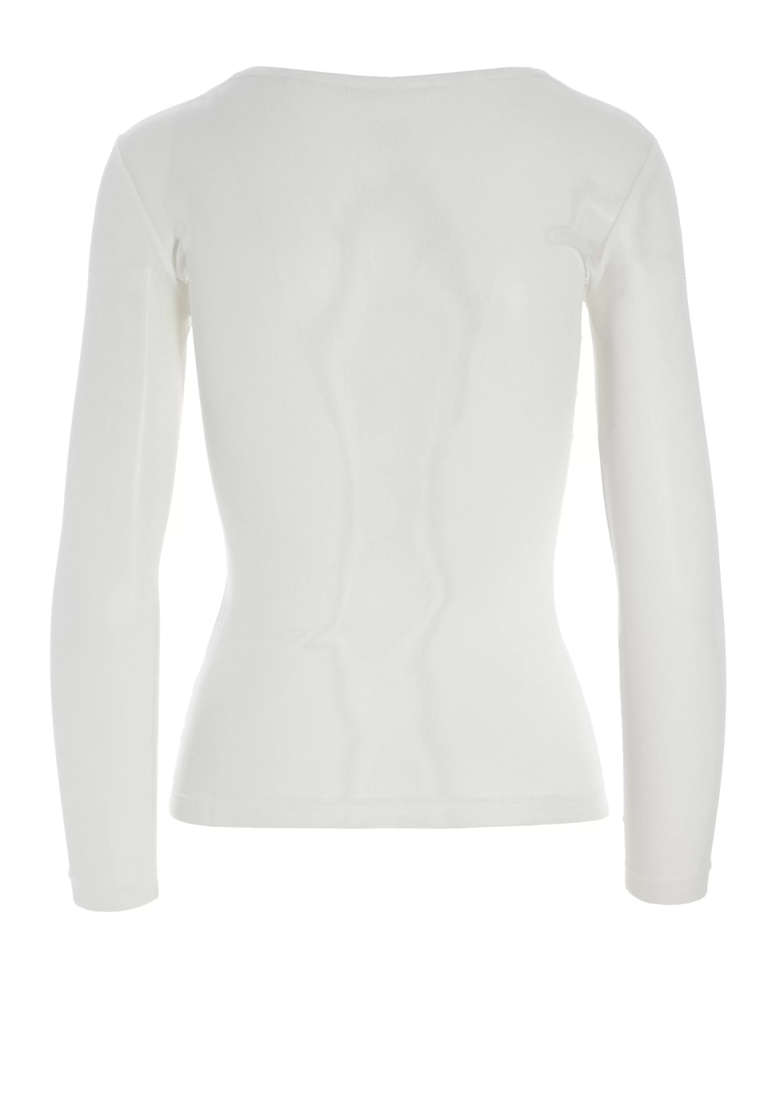 T-shirts & Toppe>BITTE KAI RAND KRAKA SILK MESH T-SHIRT SILKWHITE