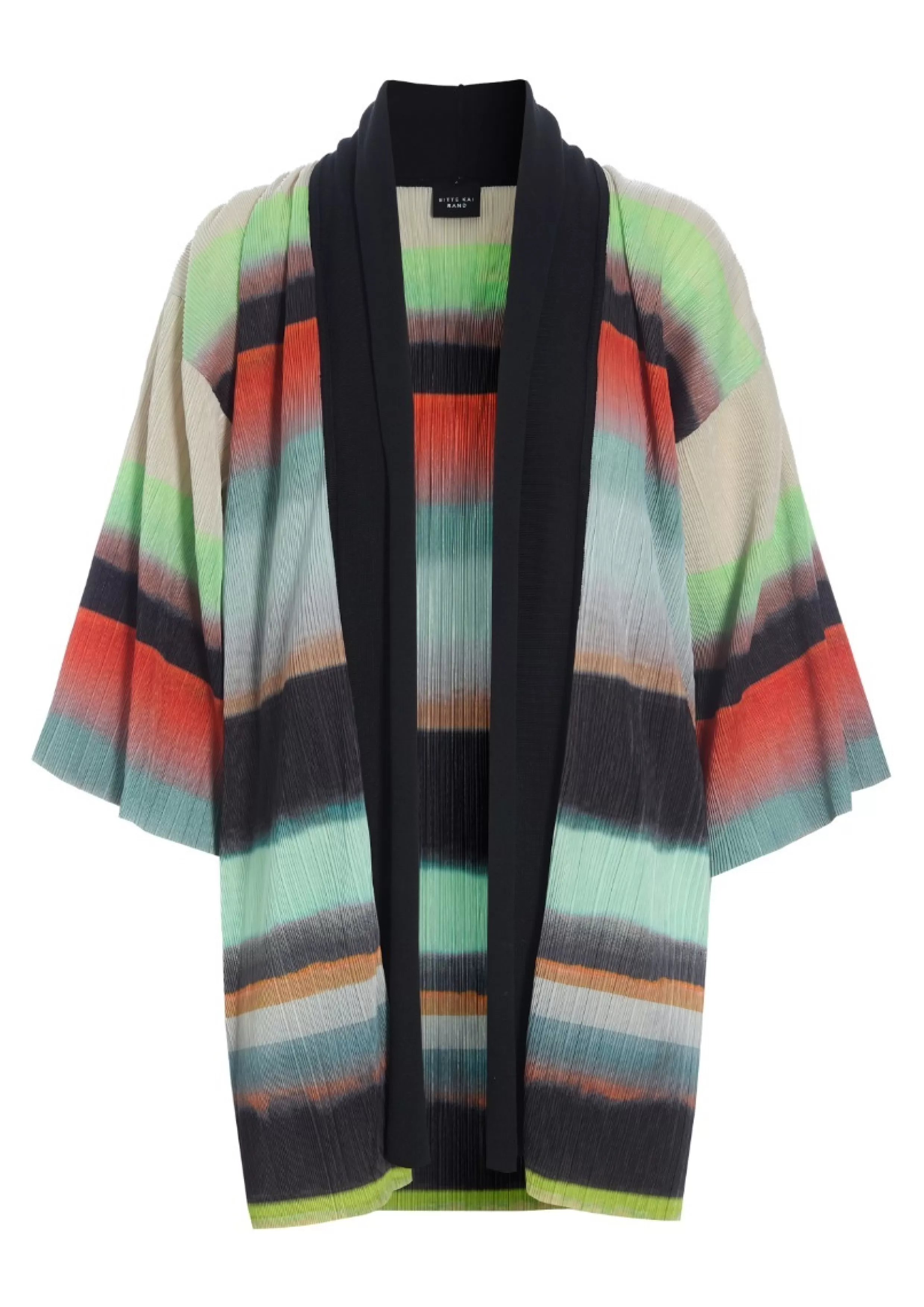 Jakker & Blazere>BITTE KAI RAND Liquorice stripe kimono jakke LIQUORICESTRIPE