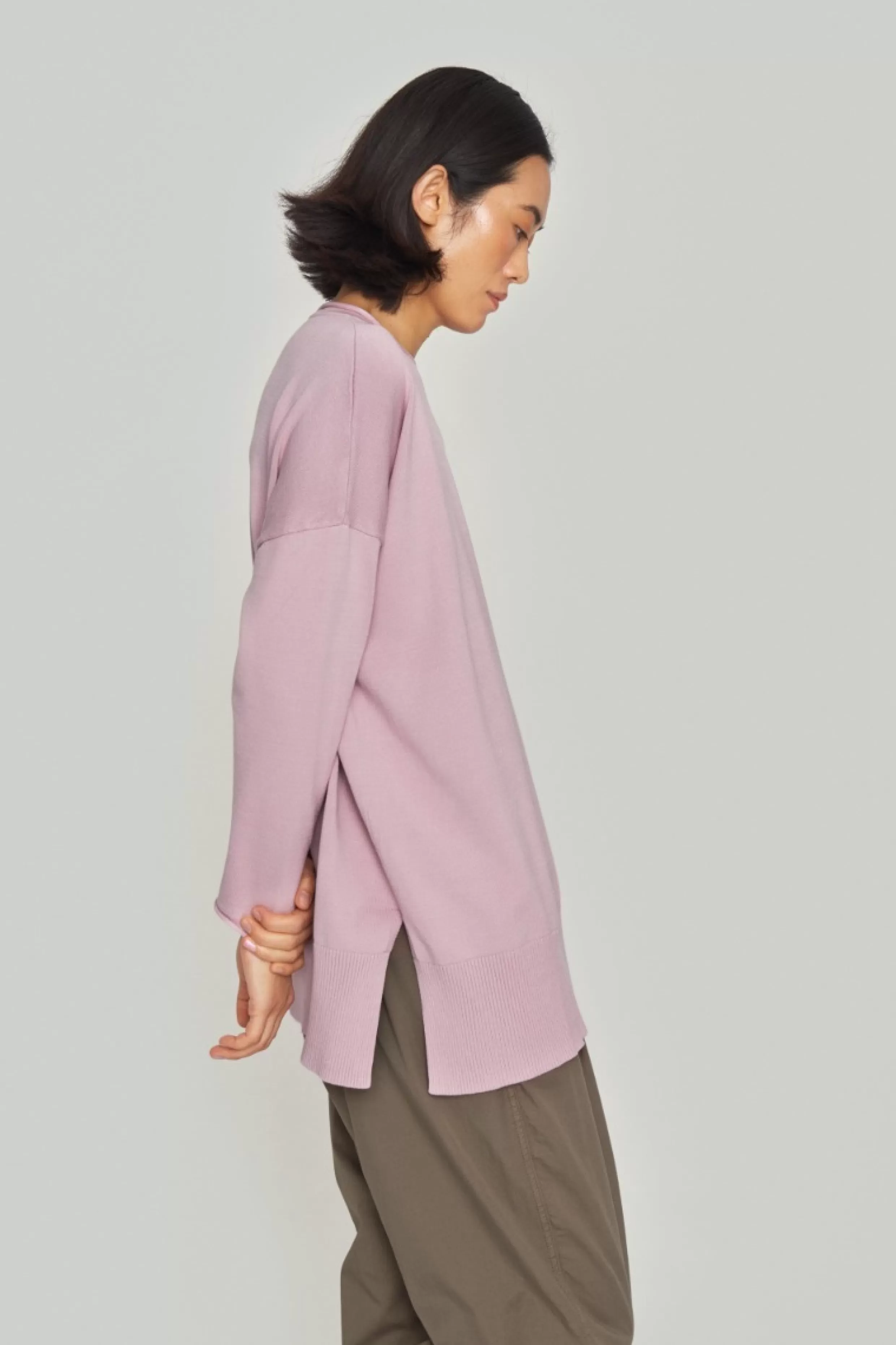 Bluser | Strik>BITTE KAI RAND Saku oversize bluse ASHPINK